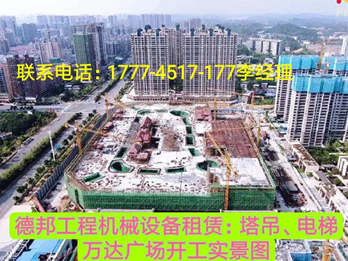 萬(wàn)達(dá)廣場(chǎng)、岳麓青城一二三期   租賃塔吊、電梯實(shí)情